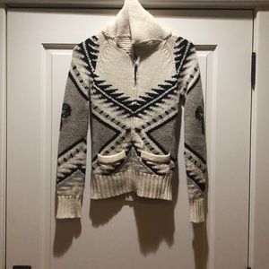 TNA Knit Full Zip Sweater XS